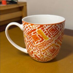 Colorful Ceramic Mug with Geometric Pattern